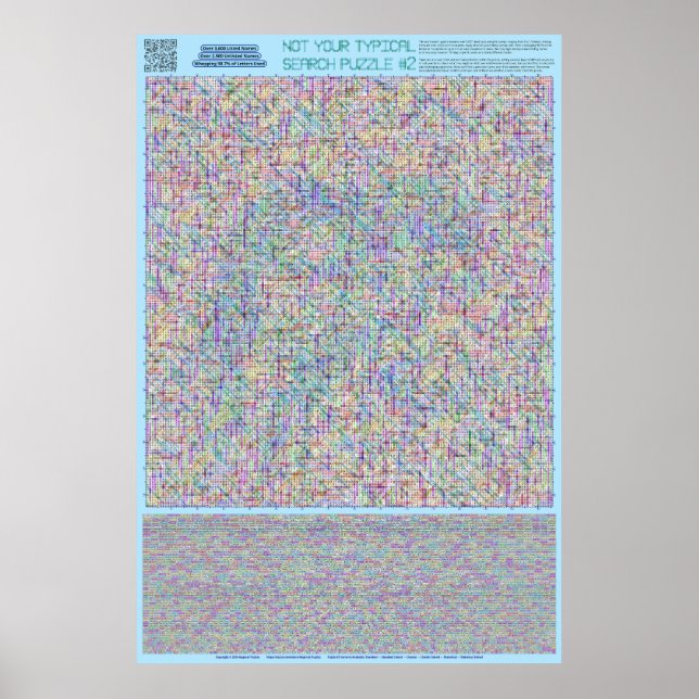 Póster PUZZLE #2: Nombres - Estándar resuelto (Frente)