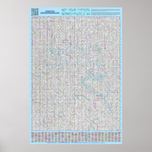 Póster PUZZLE #4: Escrito erróneamente - Estándar resuelt