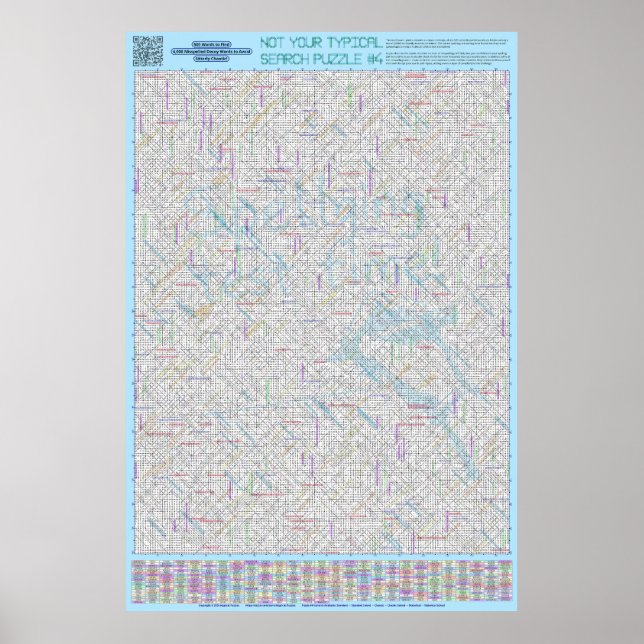 Póster PUZZLE #4: Escrito erróneamente - Se resuelve caót (Frente)