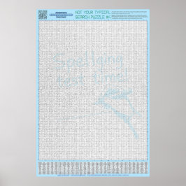 Póster PUZZLE #4: Mal escrito - caótico