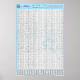 Póster PUZZLE #4: mal escrito - estándar