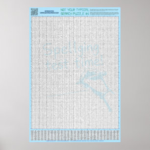 Póster PUZZLE #4: mal escrito - estándar