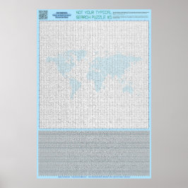 Póster PUZZLE #5: Países - Estándar