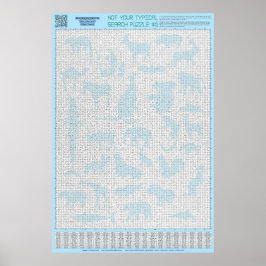 Póster PUZZLE #6: Grupos de animales - caótico