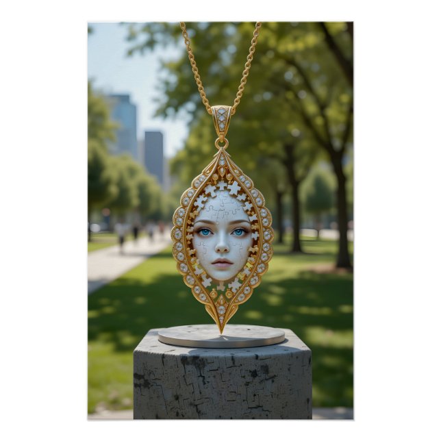 Póster Puzzle Face Pendant (Anverso)