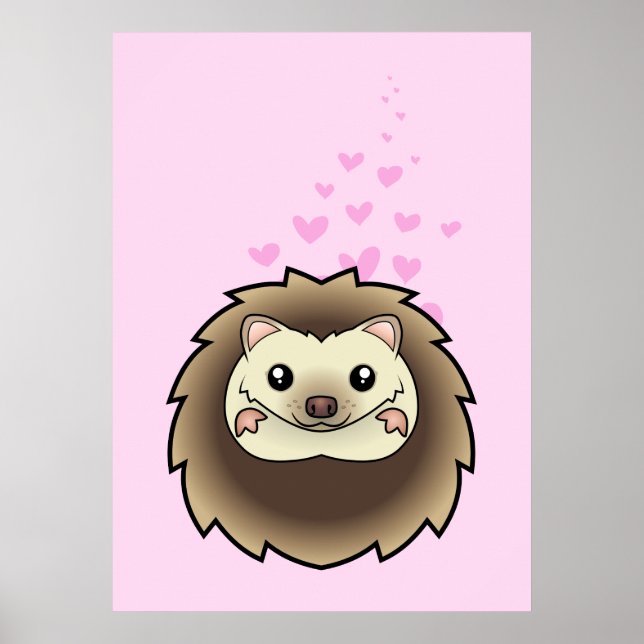 Póster Pygmy Hedgehog Love (Frente)