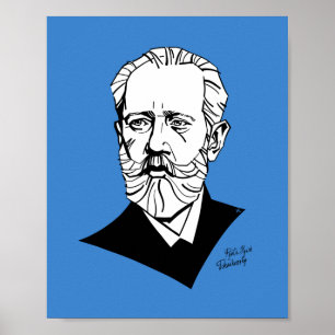 Póster Pyotr Tchaikovsky