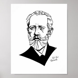 Póster Pyotr Tchaikovsky