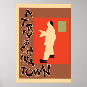 Póster Pyrde Y Nicholson En Un Viaje A Chinatown