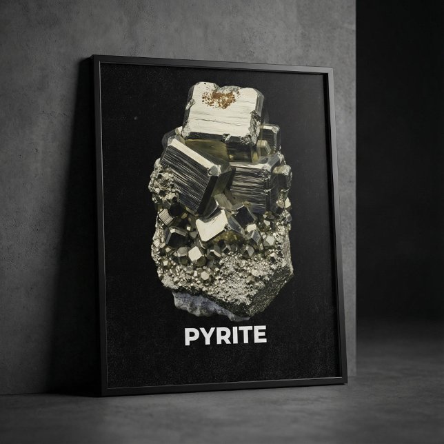 Póster Pyrite Crystal Specimen (Subido por el creador)