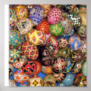 Póster Pysanky - Huevos de Pascua Ucranianos