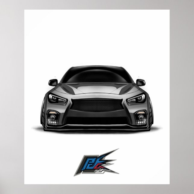 Póster q50 gris (Frente)