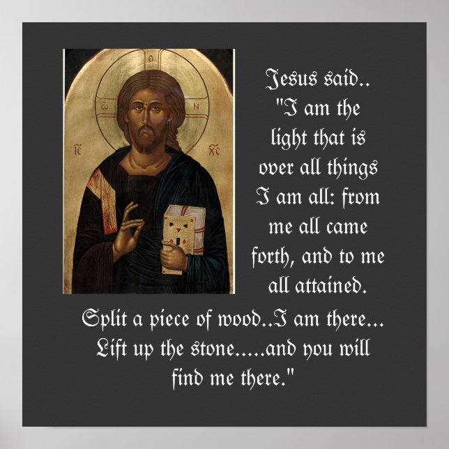 Póster Q-14 poster de iconos de Jesús (Frente)