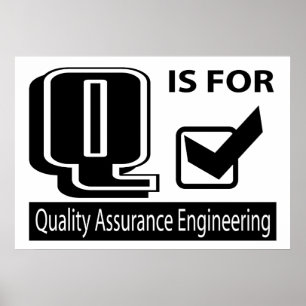 Póster Q Is For Quality Assurance Engineering