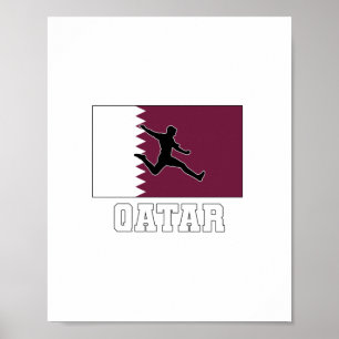 Póster Qatar Football Soccer National Team