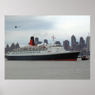 Póster QE2 Pasando por Midtown