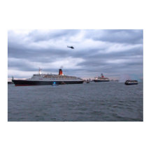 QE2 y QM2 en Nueva York