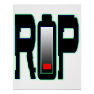 POSTER QEPD Batería Zazzle Glossy