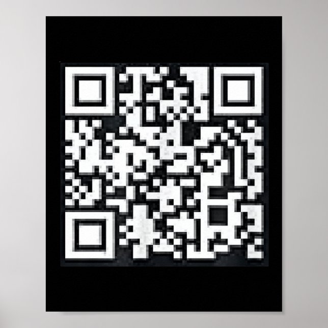 Póster Qr Trump presidente Trump Unidad divertida del cód (Frente)