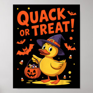 Póster Quack O Tremendo Divertido Duckie de Goma Hallowee