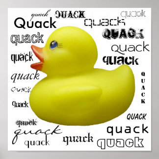 Póster Quack Quack Duckie Poster
