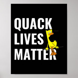 Póster Quack Vive Salva Al Pato Adorable Consejos Para Un