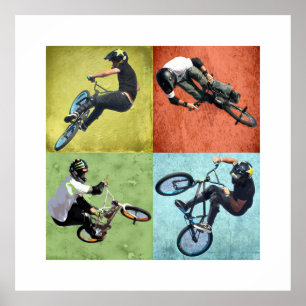Póster Quad BMX, derechos de autor Karen J Williams