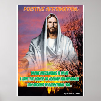 Póster Quadro Afirmação Positiva