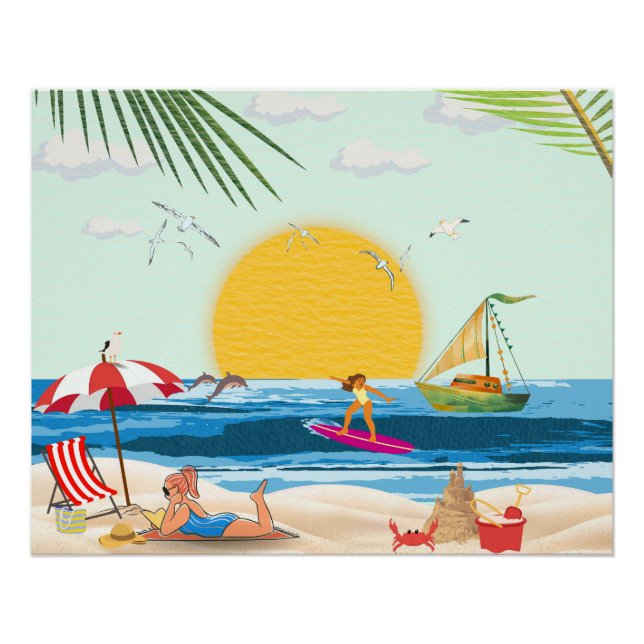 Póster quadro universo tropical (Anverso)