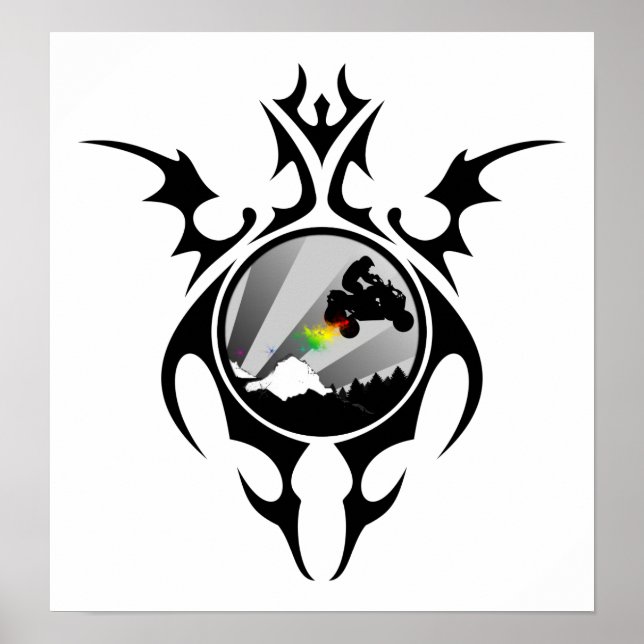 Póster quads tribales (Frente)