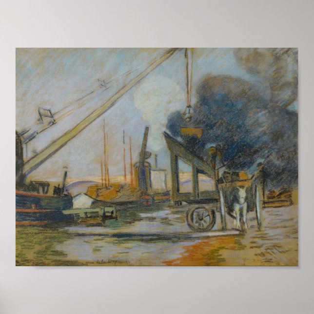 Póster Quai de la Rapée, París (1884) Armand Guillaumin (Frente)