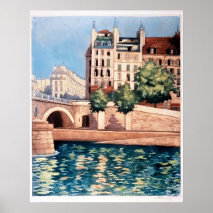 Póster "Quai Saint-Michel", París,