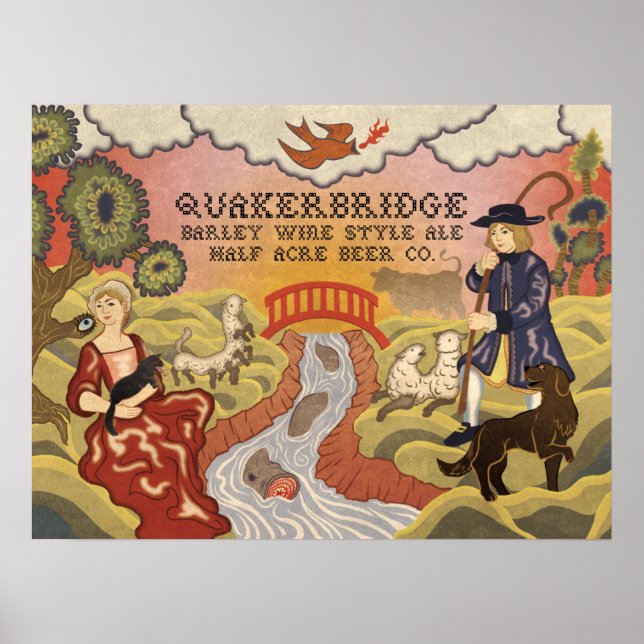Póster Quakerbridge Barley Wine Style Ale (Frente)