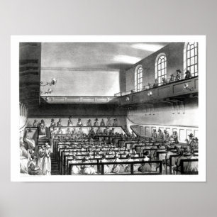 Póster Quakers que se encuentran, de Ackermann