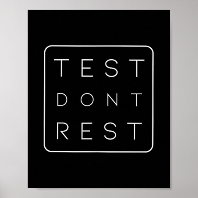 Póster Quality Urance Software Tester Qa Engineer Geeks F (Frente)