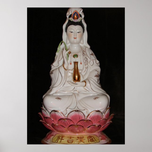 Póster Quan Yin Diosa de Mercy Buddha Poster de Meditació (Frente)