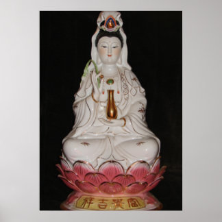Póster Quan Yin Diosa de Mercy Buddha Poster de Meditació