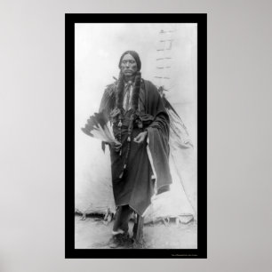 Póster Quanah Parker, jefe indio 1909 del Comanche