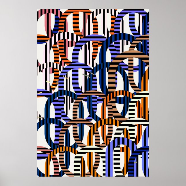 Póster Quantum Physics Geometric Pattern  (Frente)