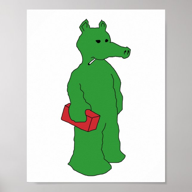 Póster quasimoto verde (Frente)
