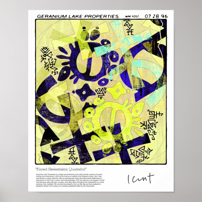 Póster Quatrefoil de talla alargada (Frente)