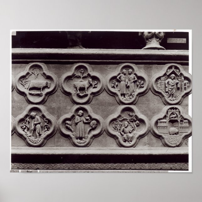 Póster Quatrefoils con los Rótulos del Zodiac (Frente)