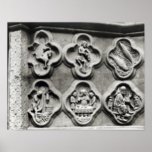 Póster Quatrefoils con los Rótulos del Zodiac