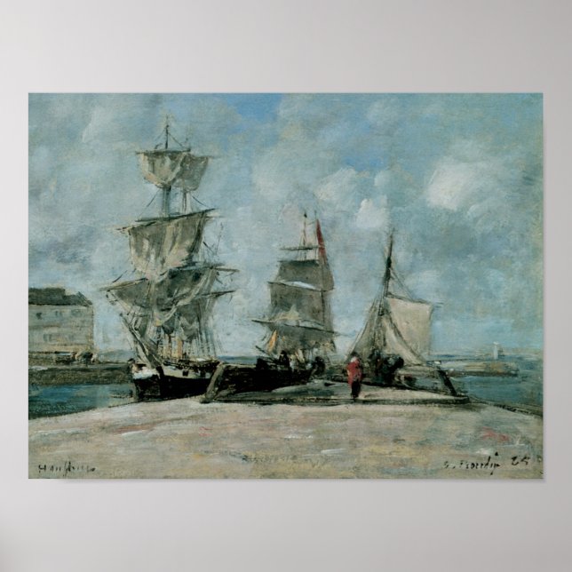 Póster Quay en Honfleur (Frente)