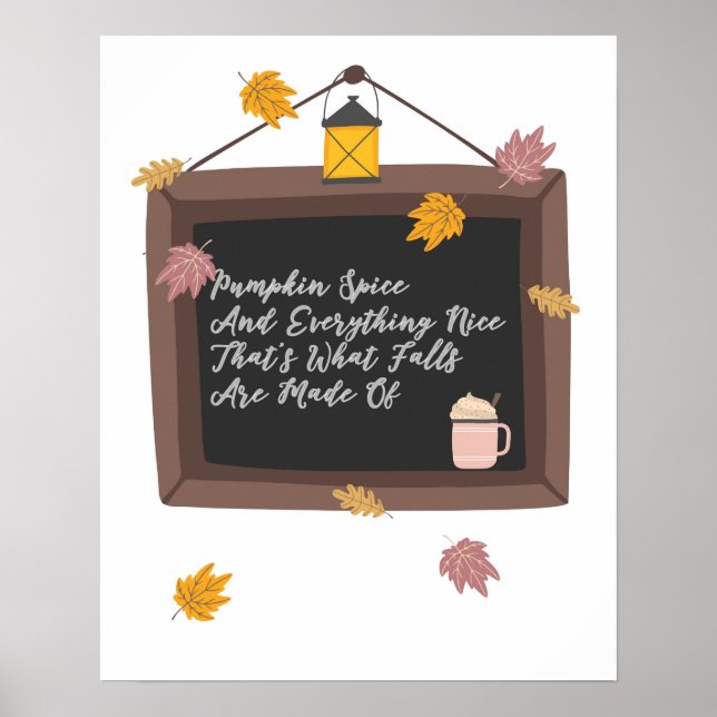 Póster Qué caídas están hechas de Poster (Frente)