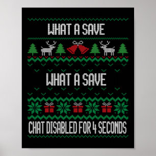 Póster Qué Chat de Ahorro Deshabilitado Soc Vintage Retro