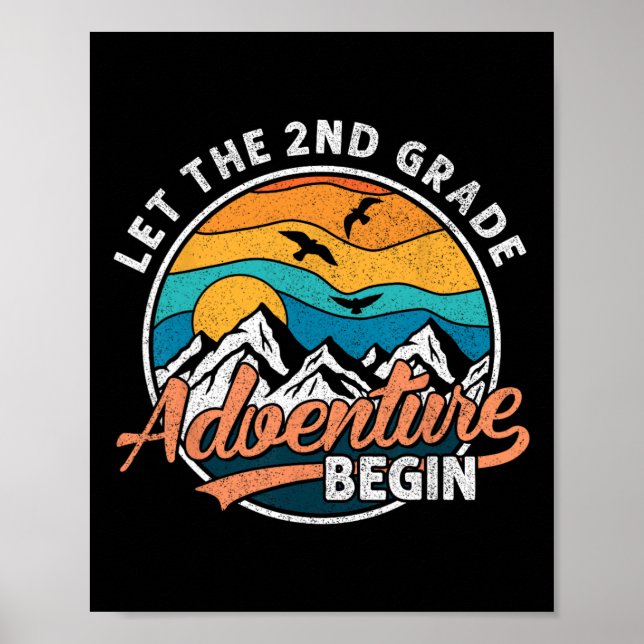 Póster Que comience la aventura de 2do grado de vuelta al (Frente)