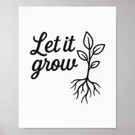 Póster Que crezca - Muro botánico