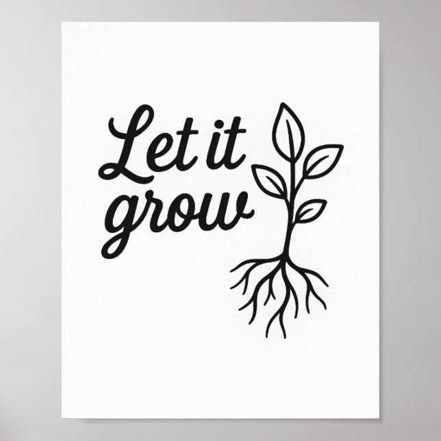 Póster Que crezca - Muro botánico (Frente)