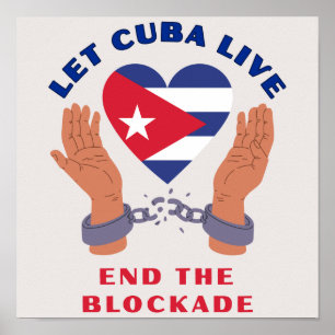 Póster Que Cuba Viva